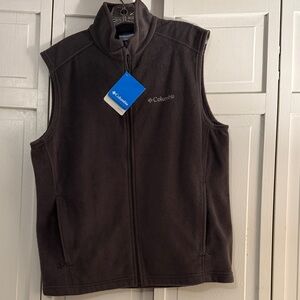 Columbia Men's Dark Gray Fleece Vest